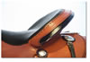 Cantle Binding Leather with Black Rawhide Edge